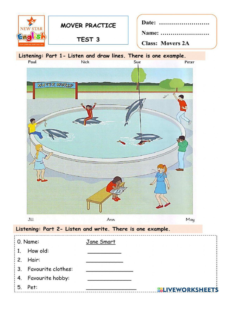 Worksheet 2079827 | PDF