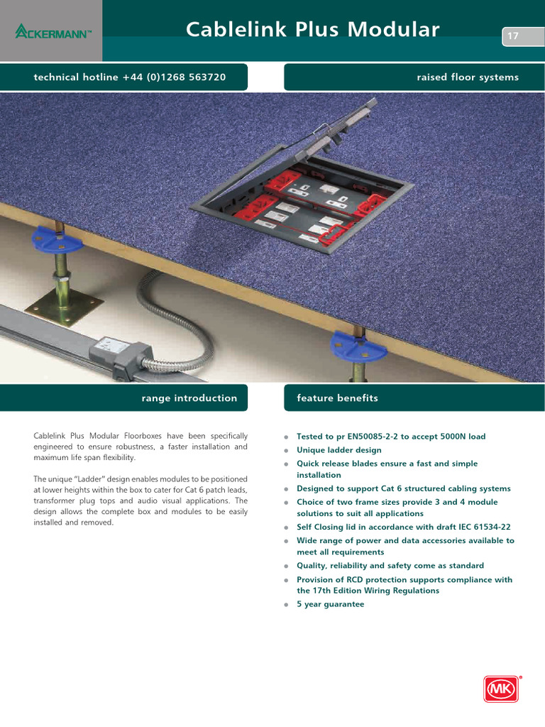 Cablelink Plus Modular Floorbox Guide | PDF | Electrical Connector ...