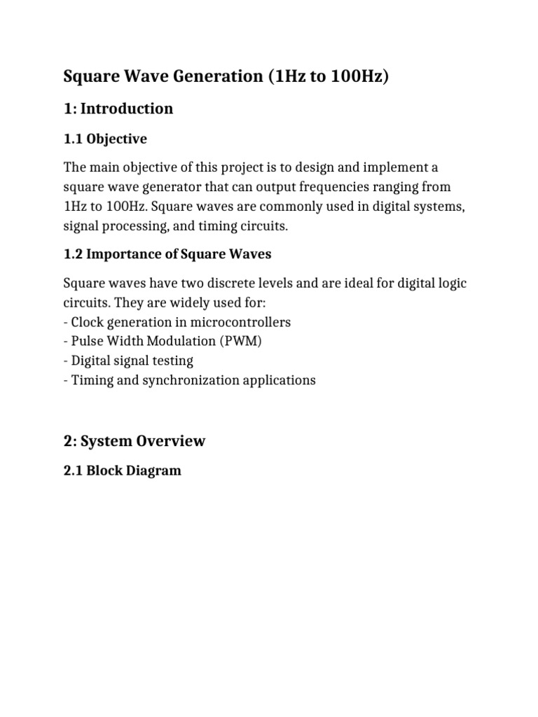 555 Timer Square Wave Generator Design | PDF | Electrical Circuits ...