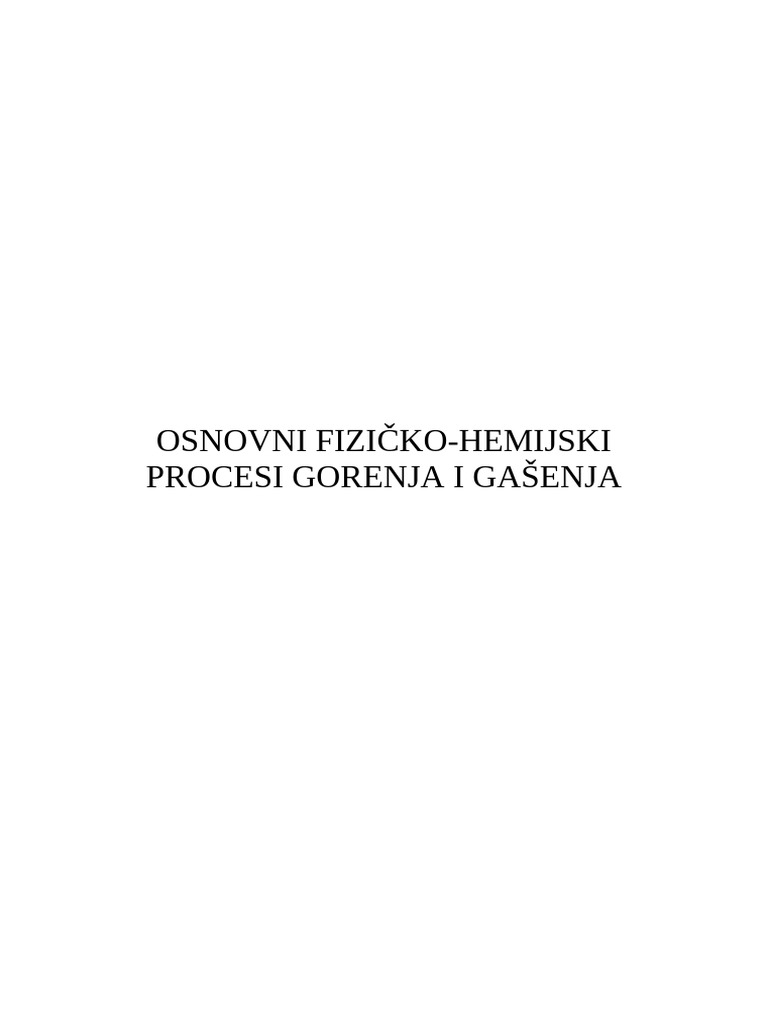Skripta-Fiz Hemij Procesi | PDF