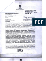 Carta de respuesta a la Alianza por la Niñez por parte de la Secretaría de Integración Social