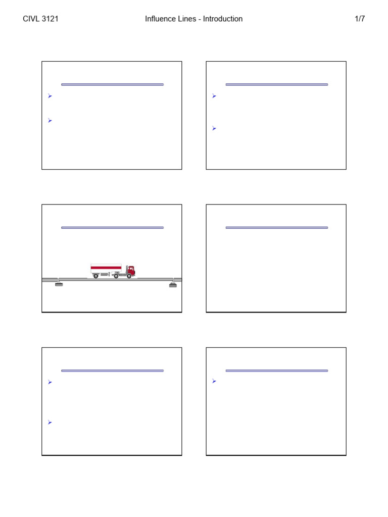 Understanding Influence Lines in Structures | PDF | Bridge | Beam ...
