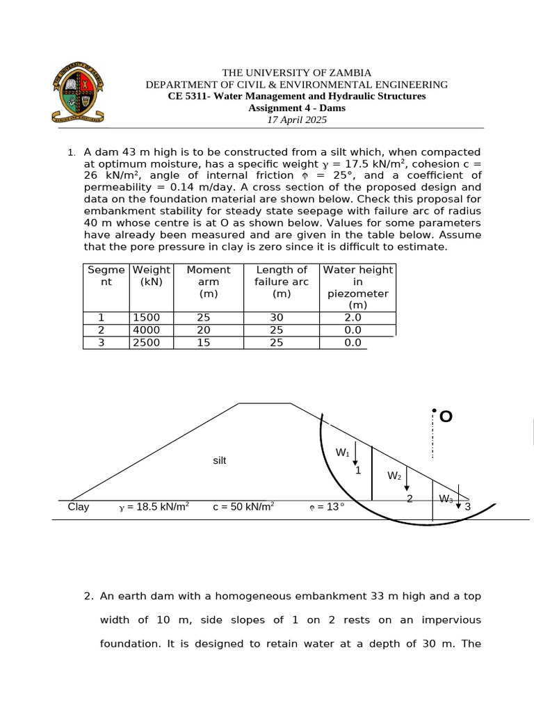 Dam Stability and Seepage Analysis | PDF | Soil Mechanics | Civil ...