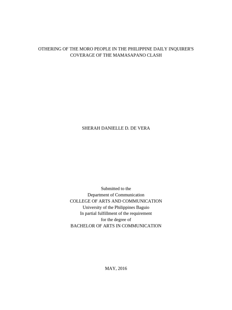 Thesis Title Final | PDF