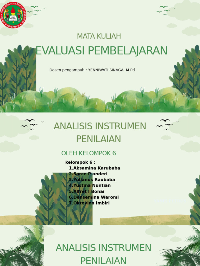 Analisis Instrumen Penilaian Pendidikan | PDF