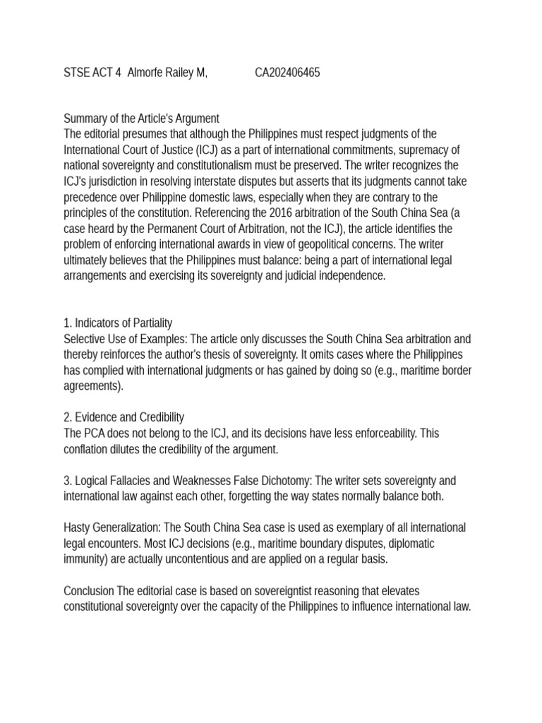 Stse Act 4 | PDF
