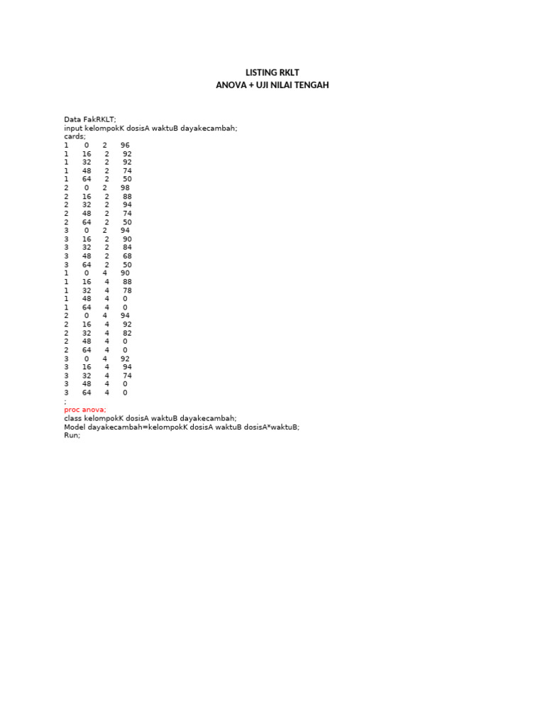 RKLT | PDF | Statistical Analysis | Teaching Mathematics