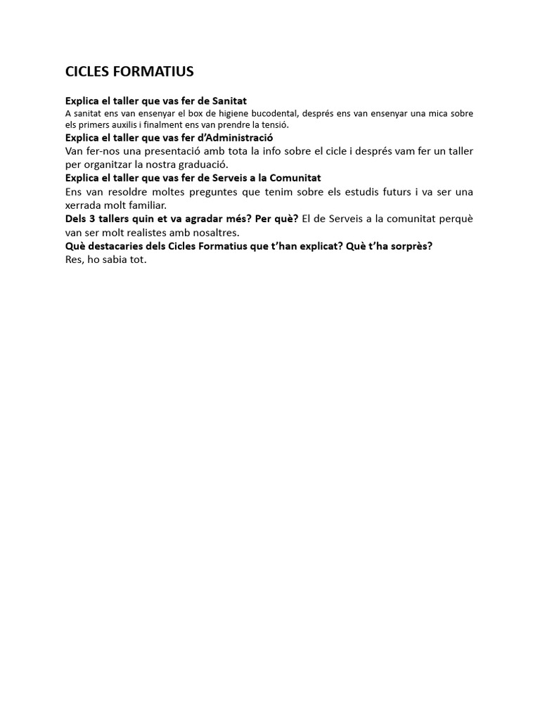 Cicles | PDF