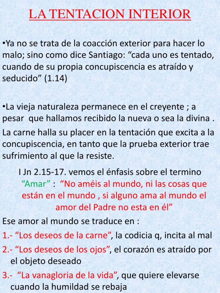 Tipos y Ejemplos de Tentaciones Cristianas | PDF | Amor | Cristo (título), image size:768x1024
