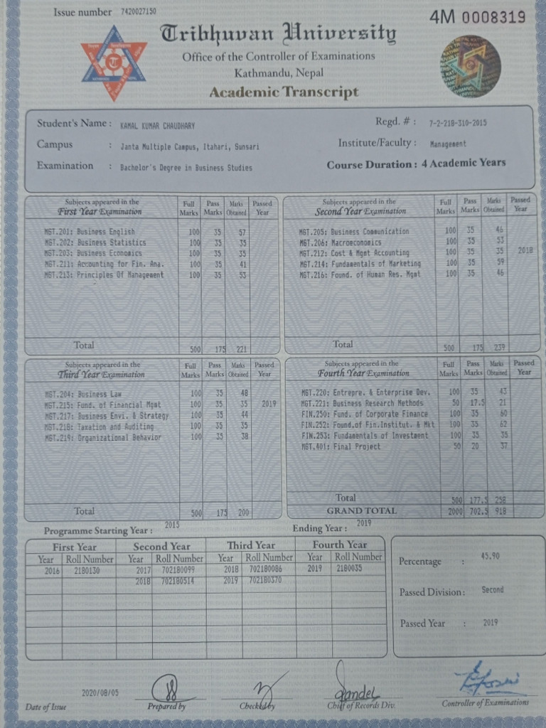 Bachelor Degree Certificate | PDF
