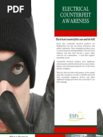 Electrical Counterfeit Awareness Fact Sheet_2008 Holiday Safety Campaign