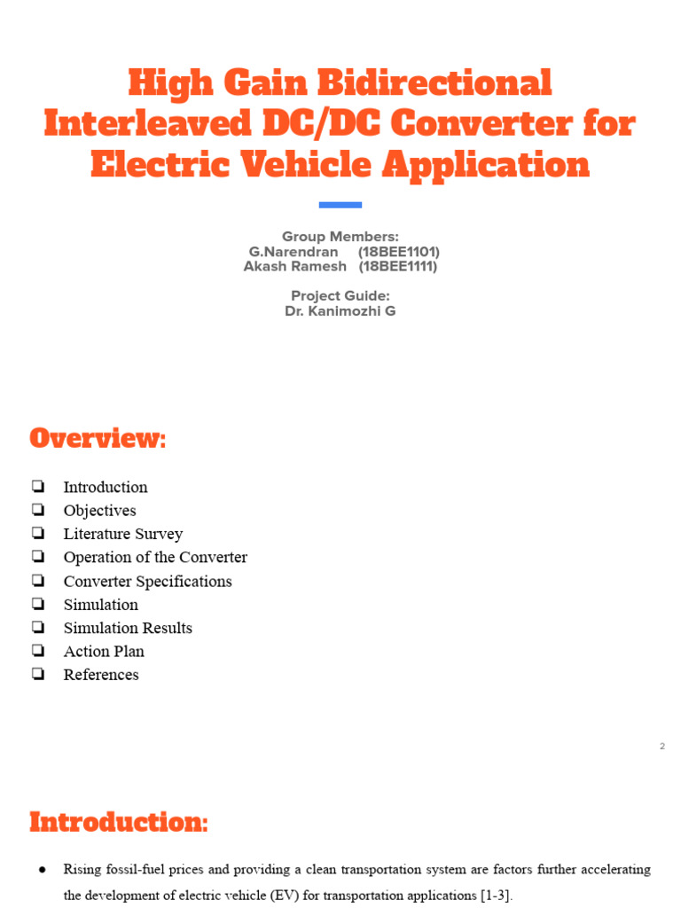 High Gain Interleaved DC-DC Converter for EV | PDF | Electricity ...
