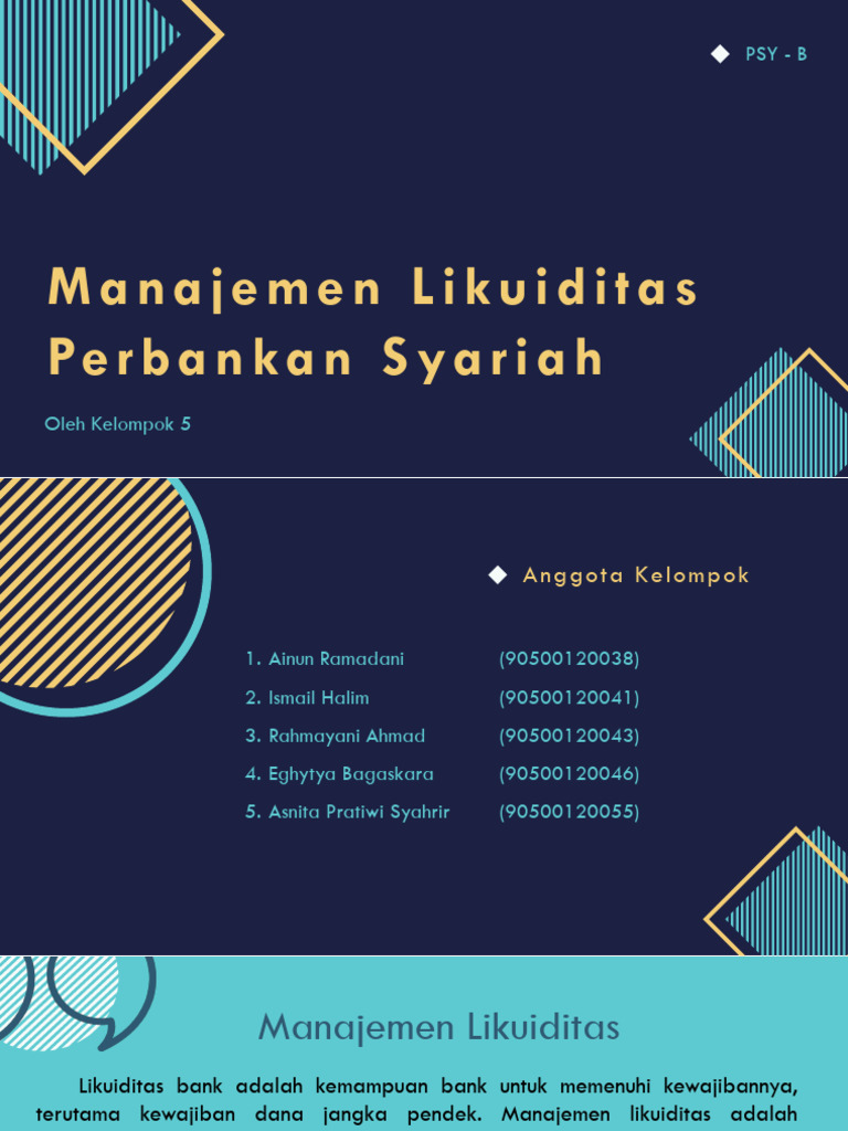 KLP 5 - Manajemen Likuiditas | PDF