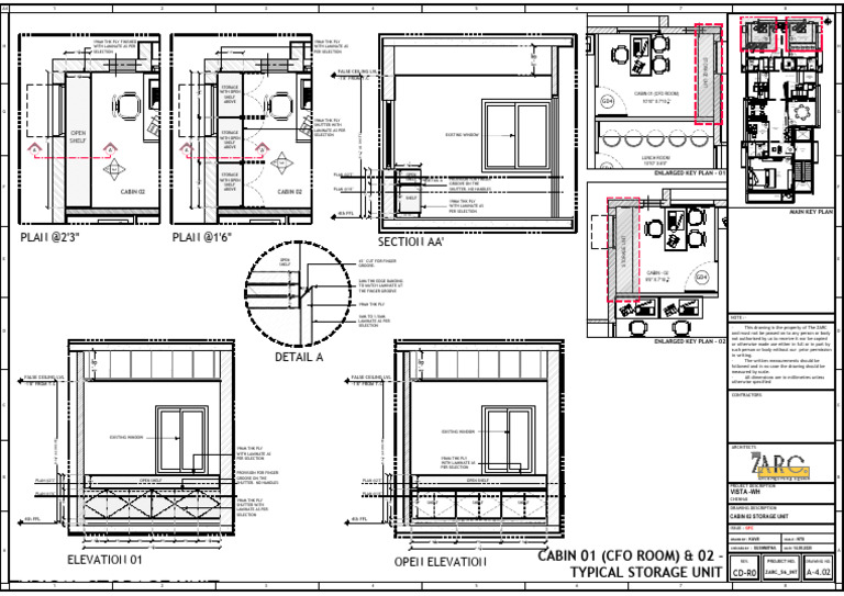 Vista-Wh - r0 - Cabin 01 & 02 Typical Storage Unit - A-4.02 | PDF ...