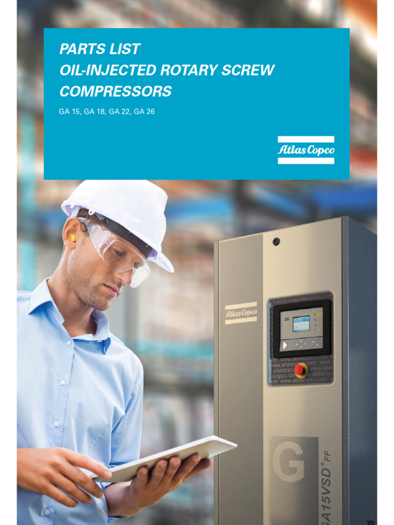 Atlas Copco Rotary Screw Compressor Parts List | PDF | Mechanical ...