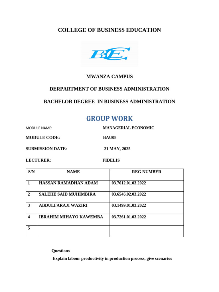 Understanding Labor Productivity in Business | PDF | Workforce ...