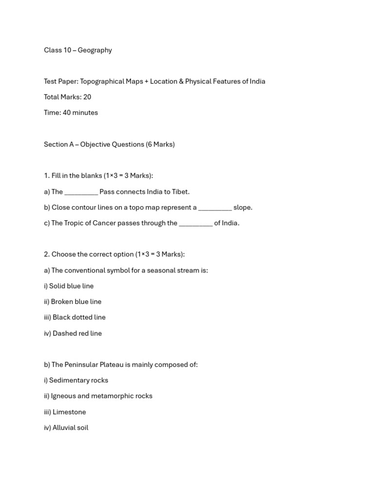 10th Geo Combined | PDF