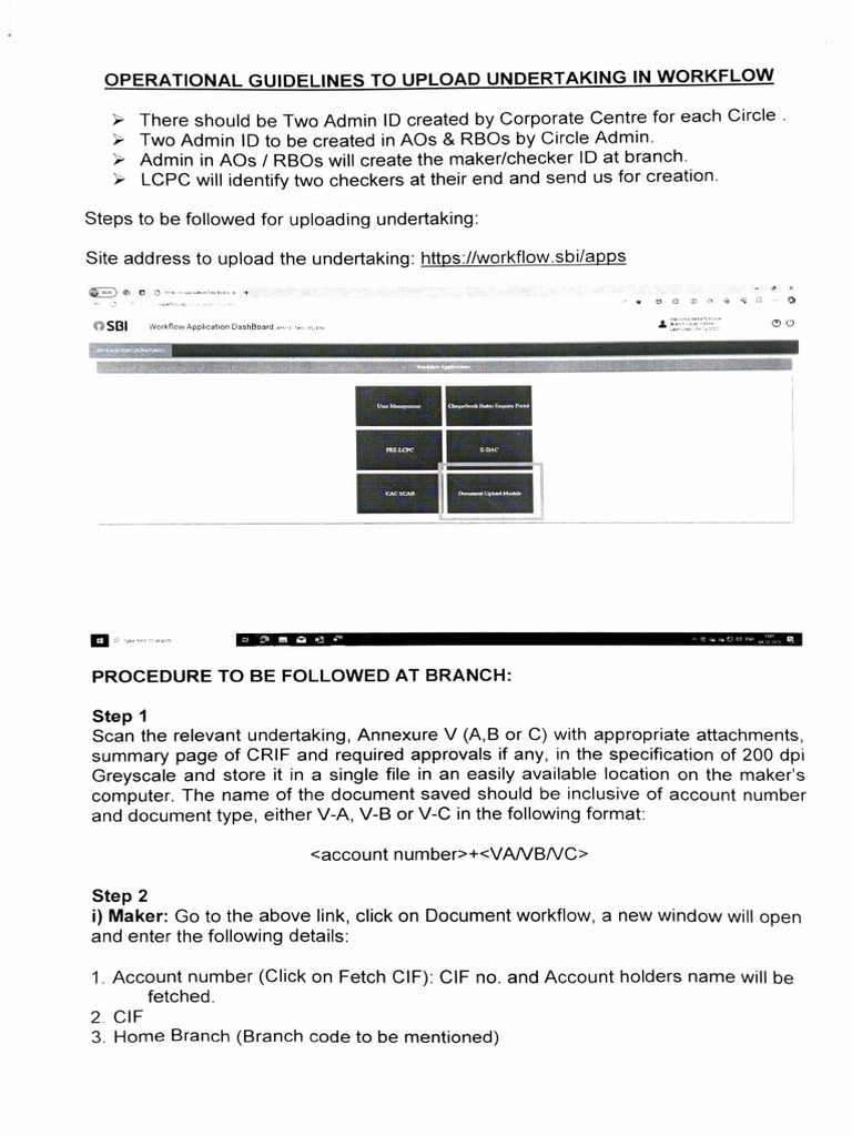 Workflow Guidelines for Document Upload | PDF | Software | Information ...