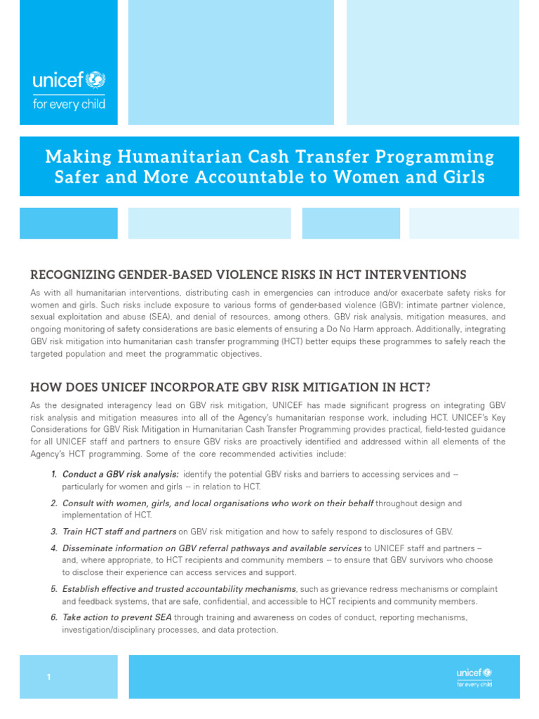 Making HTC Safer For Women and Girls 21 | PDF | Violence | Risk Management