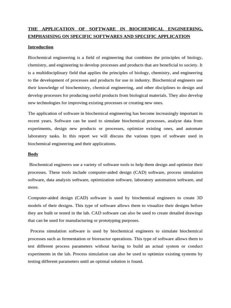Biochemical Assignment 2 | PDF | Engineering | Computer Aided Design