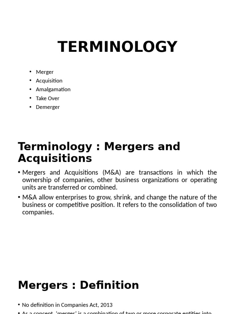 Module One - Part Two | PDF | Takeover | Mergers And Acquisitions