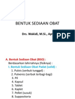 Bentuk Sediaan Obat