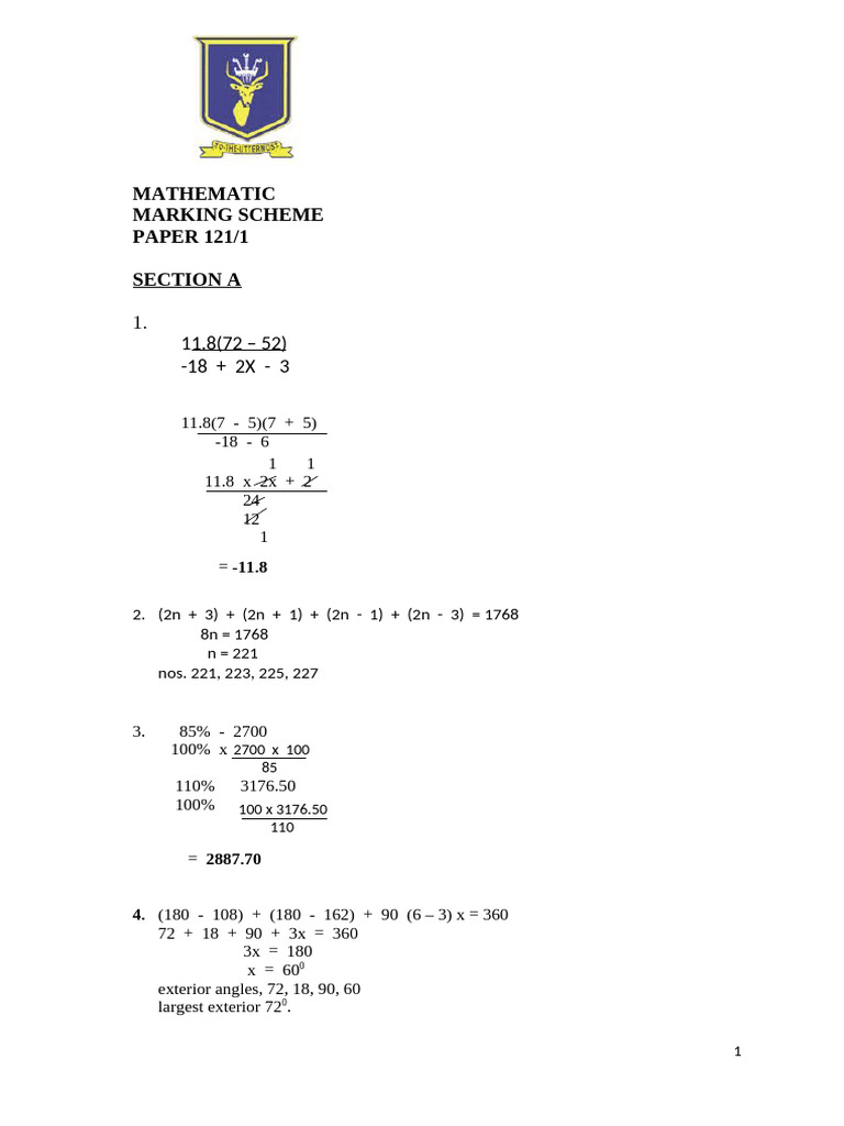 Maths Paper 1 - Ms - 1733489080 | PDF | Temporal Rates | Physical ...