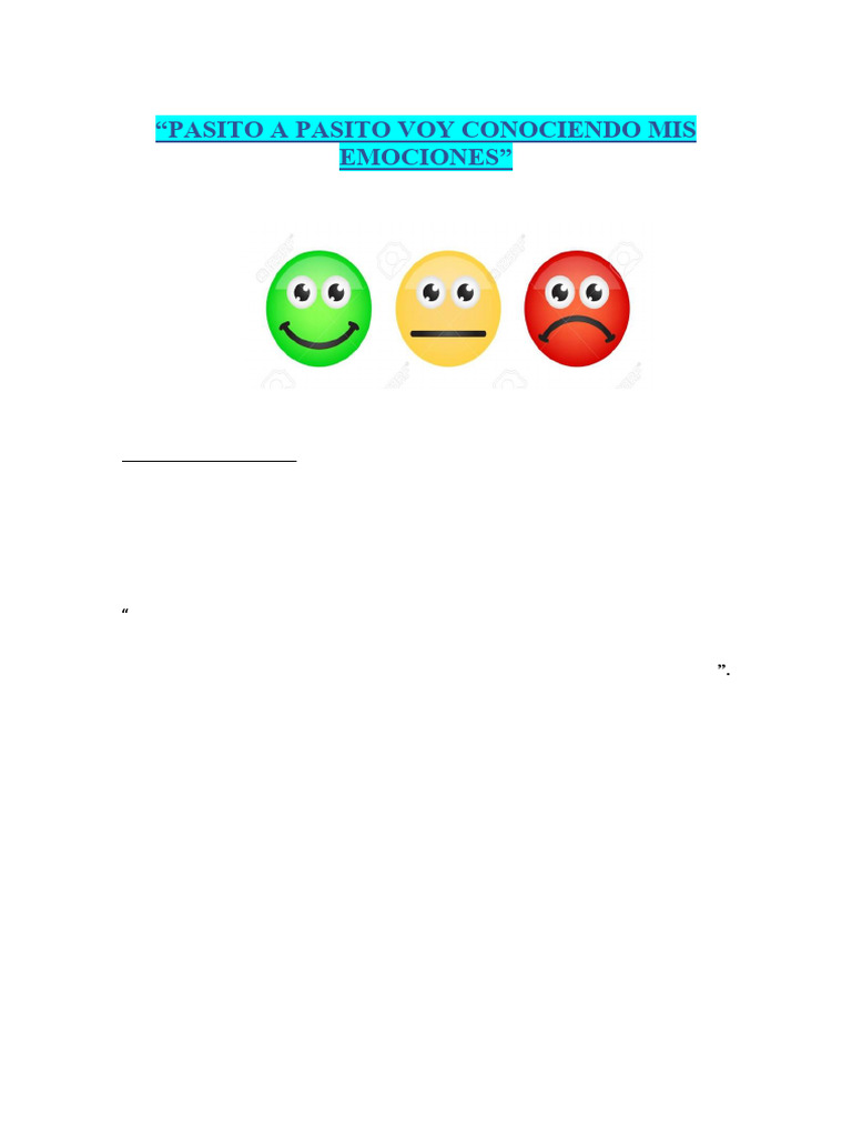 Educación Emocional en Tercer Grado | PDF | Las emociones | Enseñando