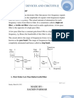 Low-Pass Filter: Electronic Devices and Circuits Ii