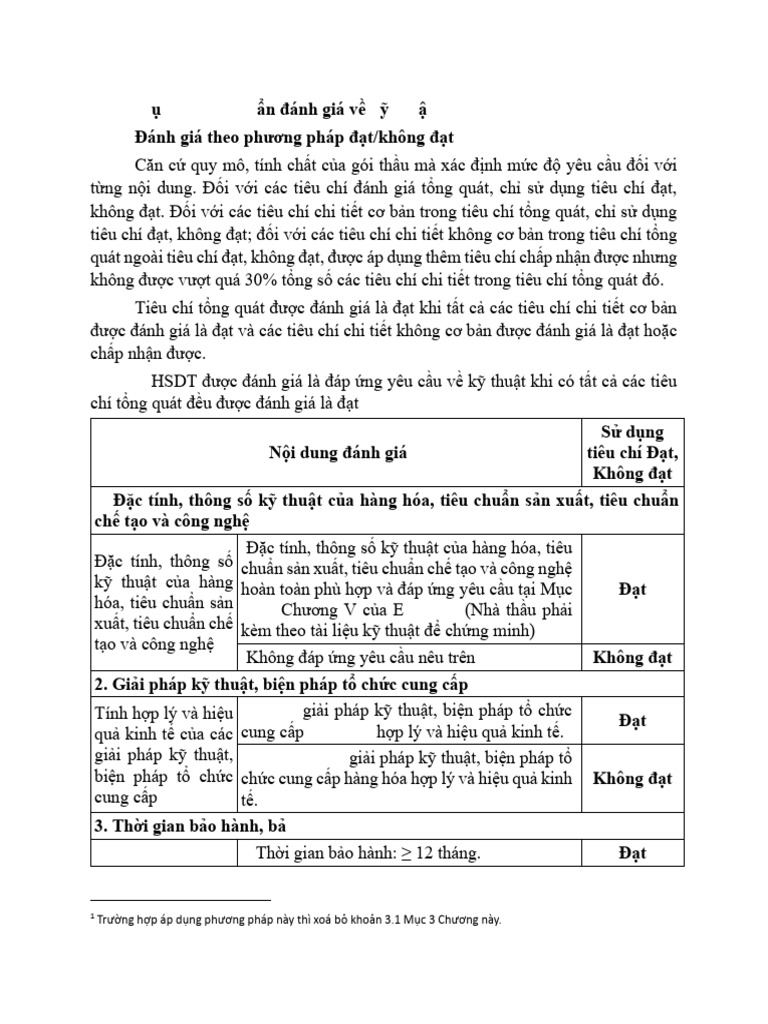 Muc 3 - Tieu Chuan Danh Gia Ve Ky Thuat | PDF
