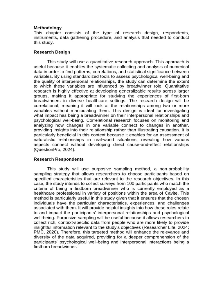 Methodology | PDF | Methodology | Quantitative Research