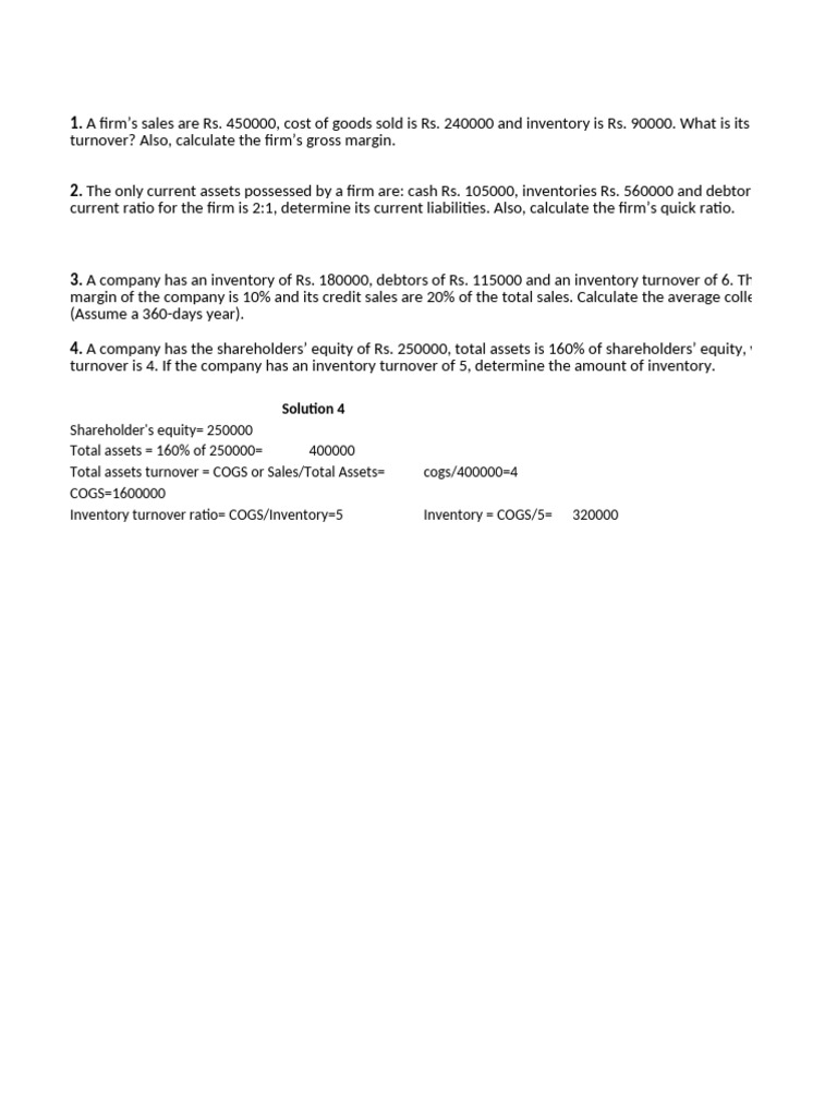 FSA Solution | PDF | Equity (Finance) | Balance Sheet