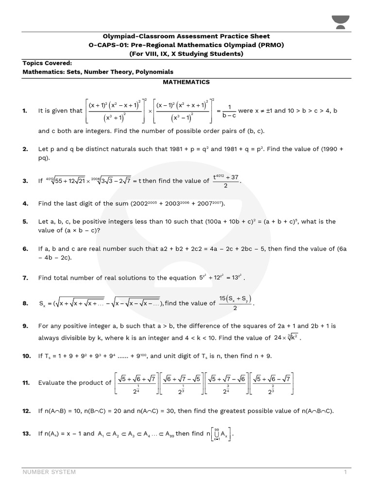 Factoring Polynomials and Integer Solutions | PDF | Numbers | Discrete ...