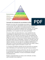 Concepto de Jerarquía de Necesidades de