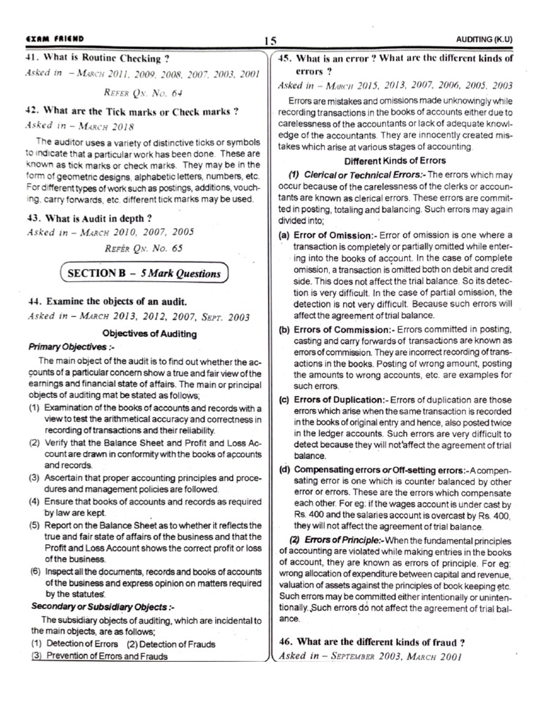 Auditing Chap 1 | PDF