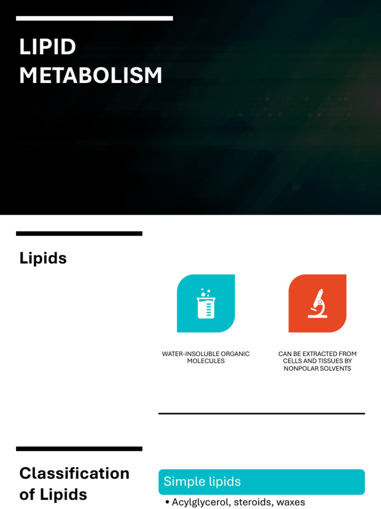 Understanding Lipid Metabolism Processes | PDF | Lipid | Fatty Acid