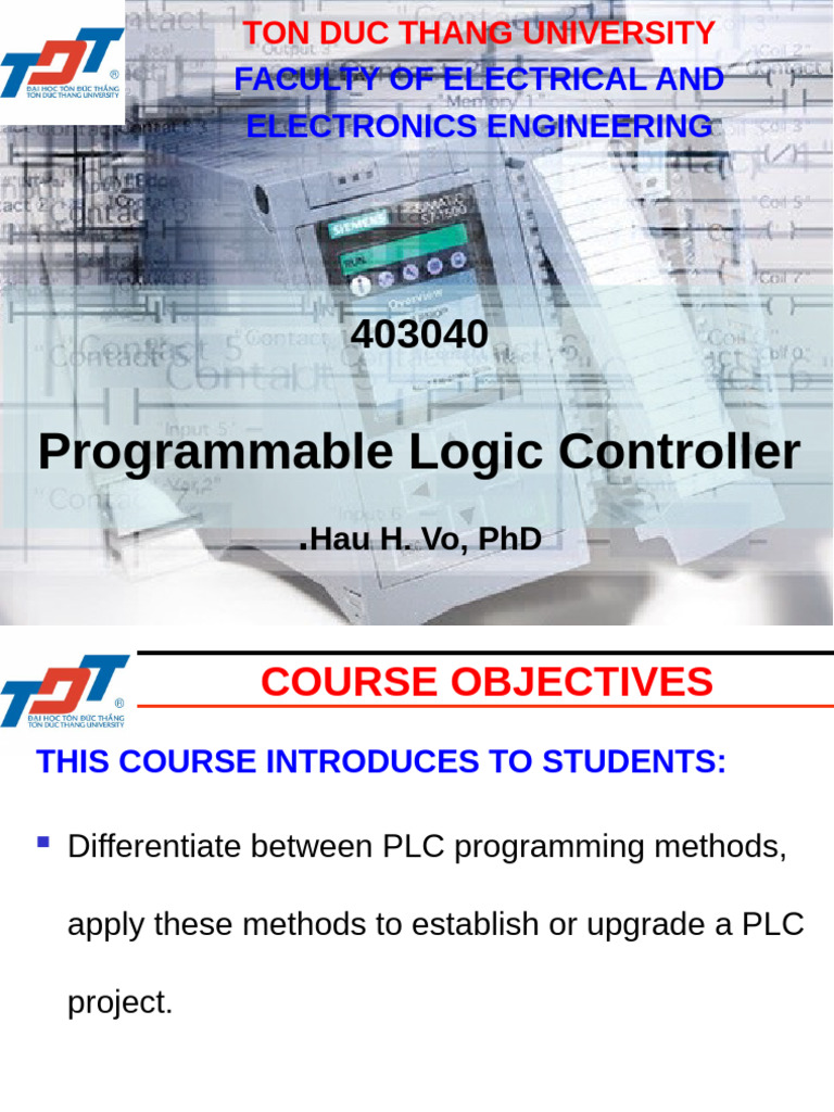 PLC Programming Course Overview | PDF | Programmable Logic Controller ...