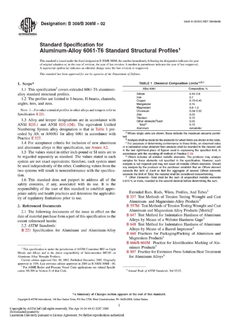 ASTM B308_308M | PDF