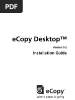 Ecopy Desktop™: Installation Guide