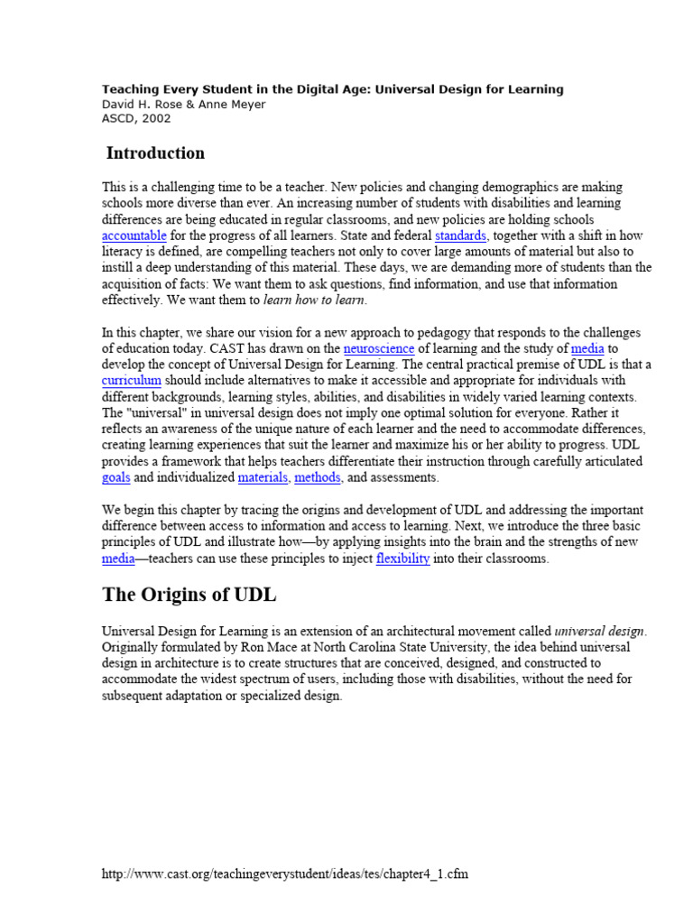 A Teaching Every Student in The Digital Age | PDF | Learning | Pedagogy