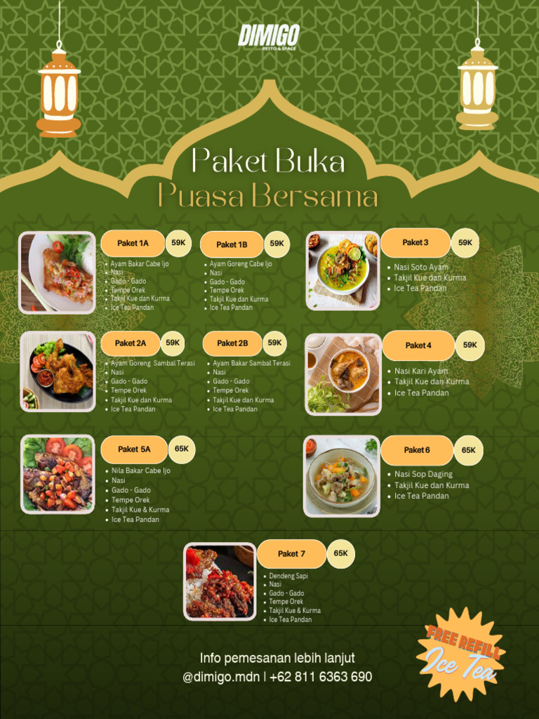 Paket Menu Buka Puasa Dimigo 2023 | PDF
