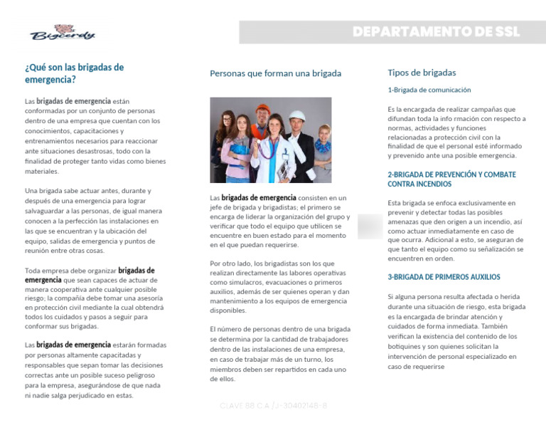 Cursos de Brigadas de Emergencia | PDF | Emergencia | Seguridad y salud ...