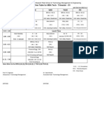 NMIMS MPSTME Time Table Trimester XV