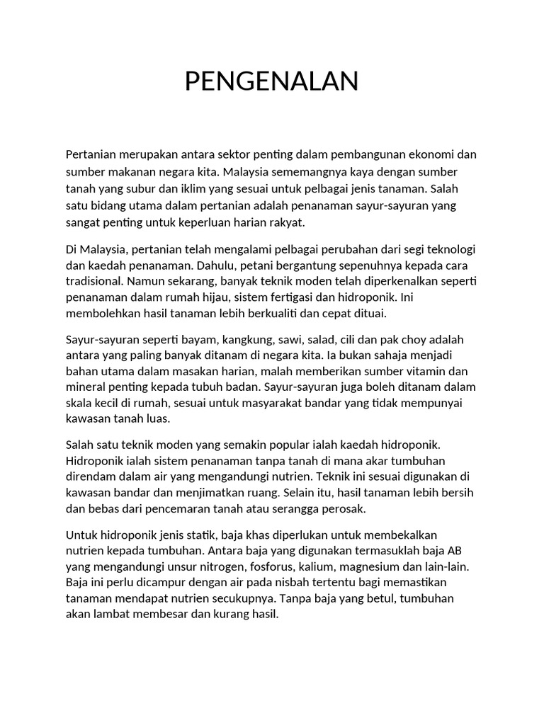 Pengenalan Kerja Khusus Pertanian | PDF
