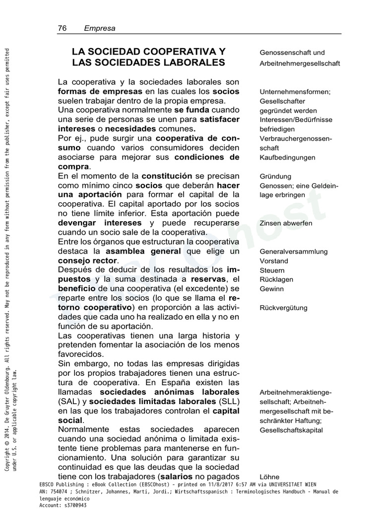 2017_La sociedad cooperativa y las sociedades laborales | PDF ...