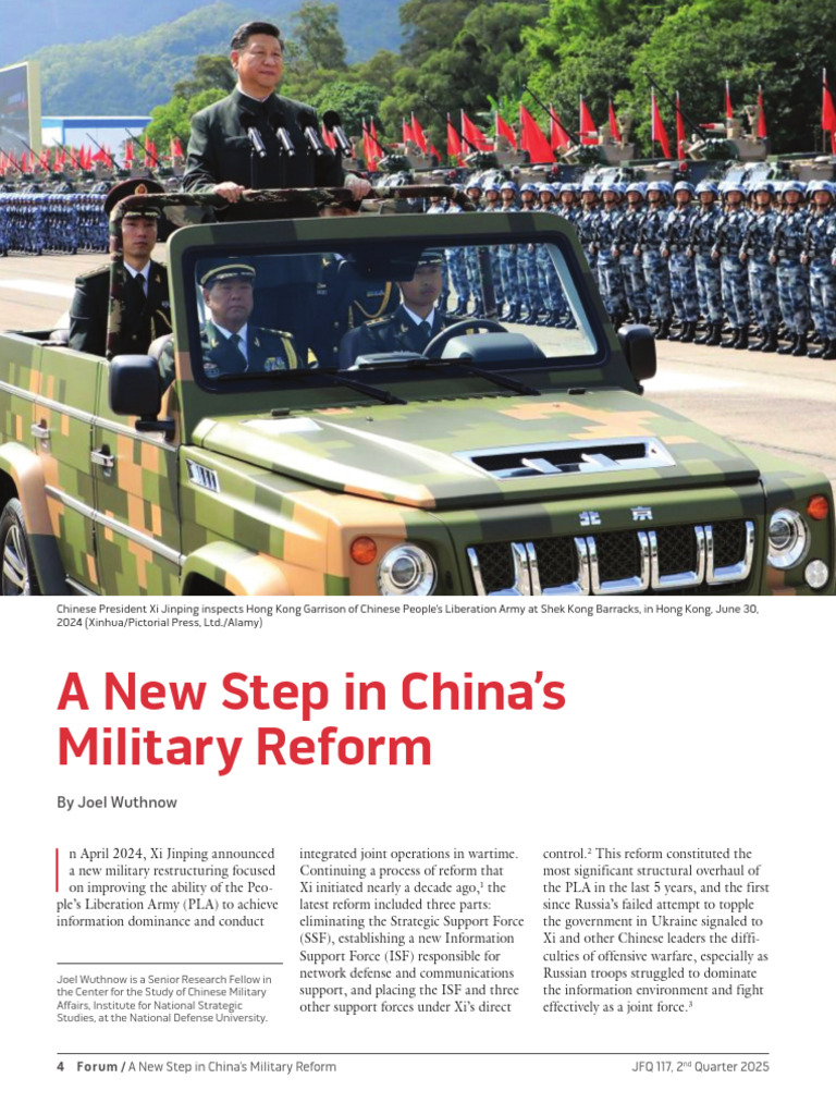 China's Military Reform: 2024 Overhaul | PDF | People's Liberation Army ...