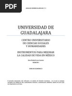 Instrumentos para Mejorar La Calidad de Vida en Mexico