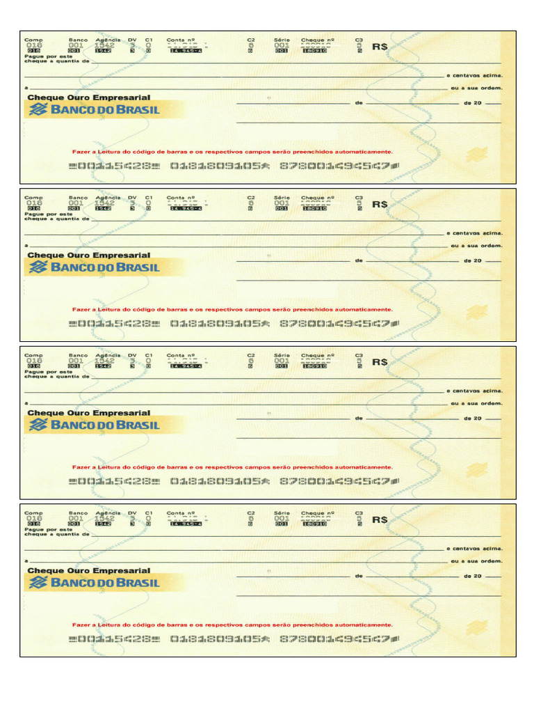 Cheques Banco Do Brasil | PDF