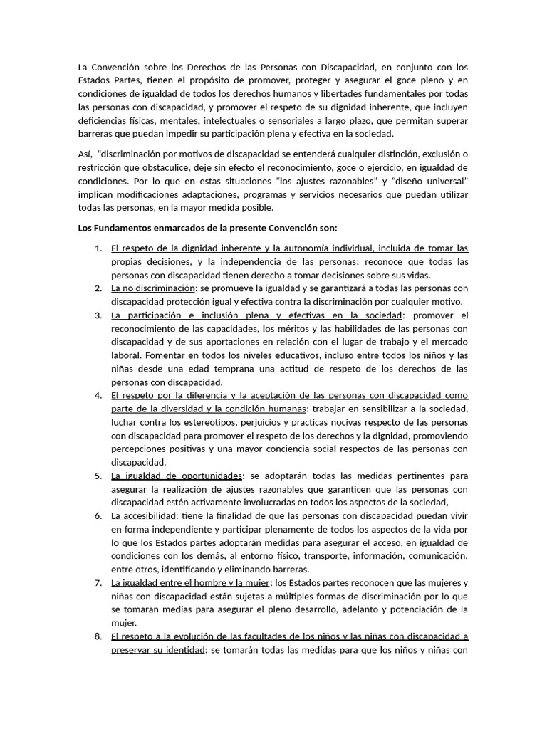 Derechos de Personas con Discapacidad en Argentina | PDF | Invalidez ...