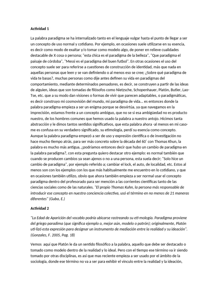 Significado y uso de "paradigma" | PDF | Paradigma | Teoría